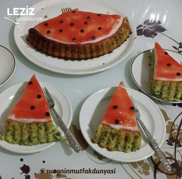 Karpuz Pasta Leziz Yemeklerim