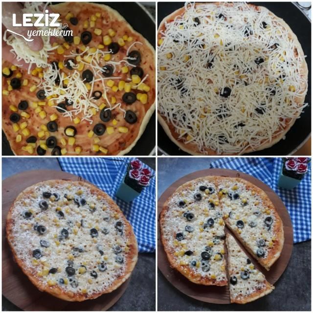 10 Dk Tava Pizzası (Mayalama Yok, Lezzeti Çok)