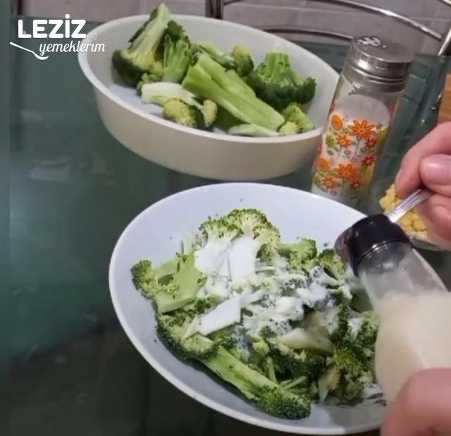 2 Dakika Da Hazır Yoğurtlu Brokoli Salatası
