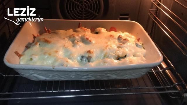 Fırında Beşamel Soslu Sebzeli Graten