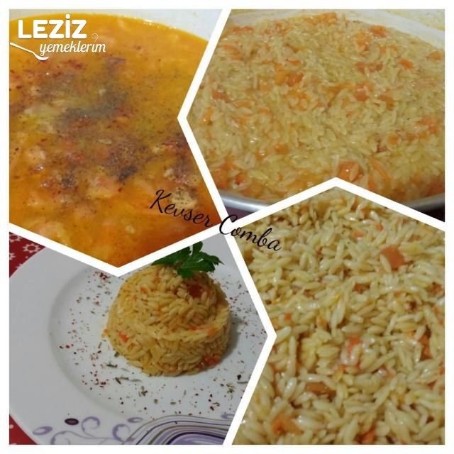 Domatesli Havuçlu Arpa Şehriye Pilavı