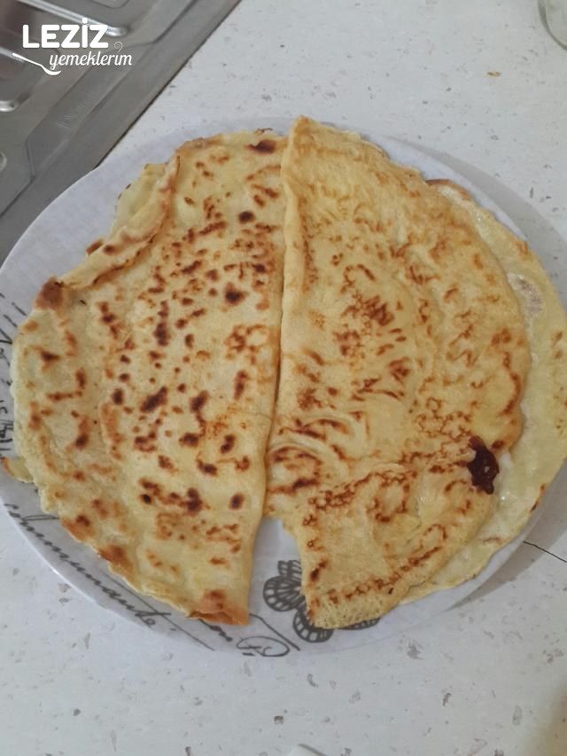 Gözleme Tadında Kaşarlı Krep