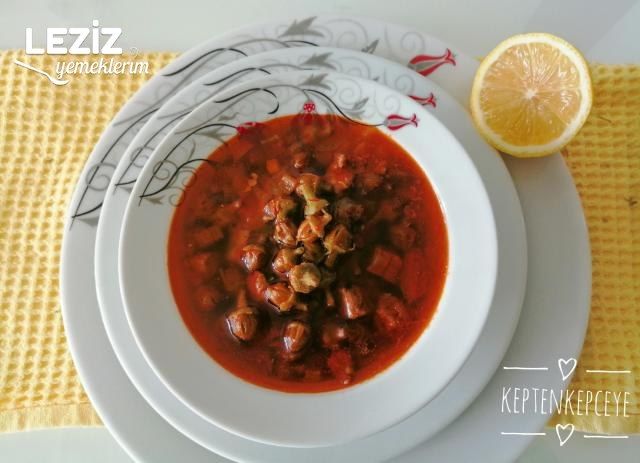 Kuru Çiçek Bamya Çorbası Tarifi