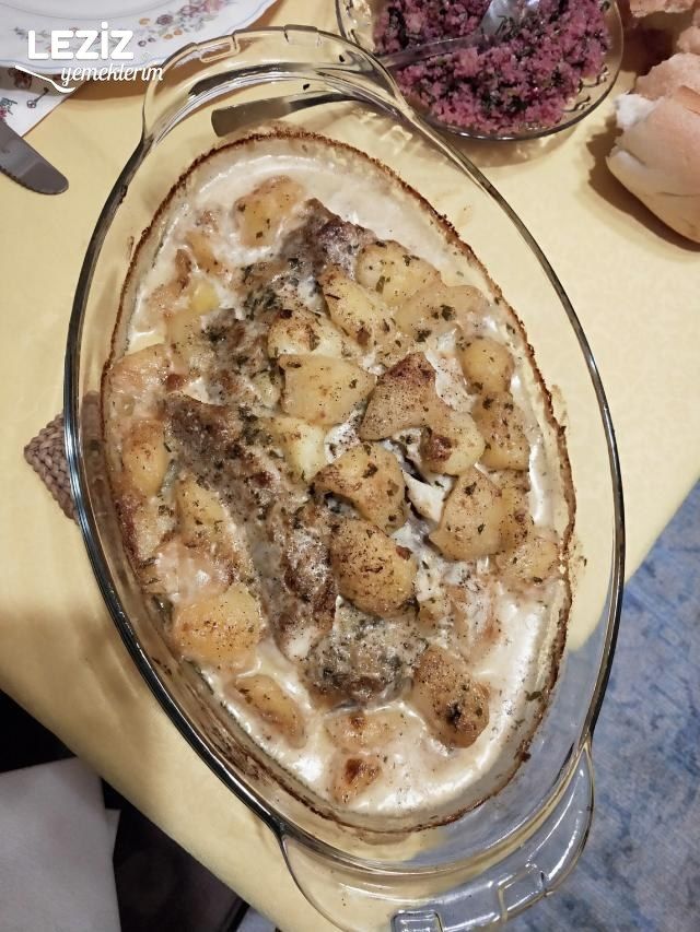 Fırında Kremalı Mezgit Balığı