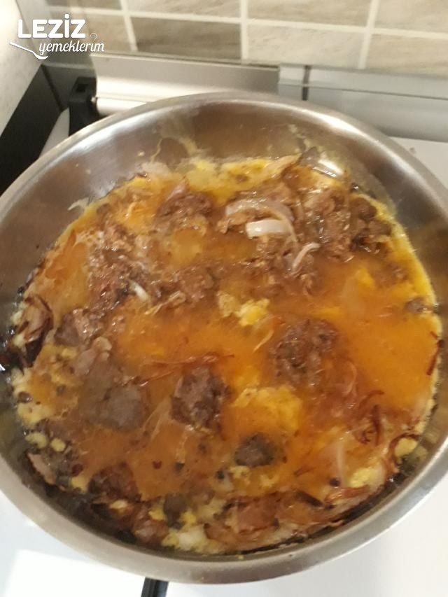 Soğanlı Kavurmalı Yumurta