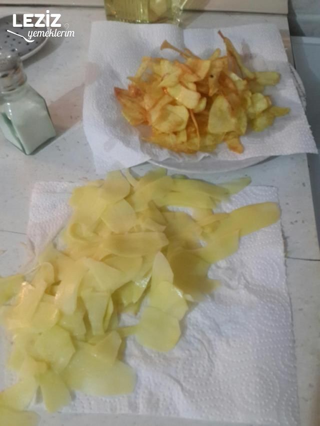 Ev Yapımı Patates Cipsi Leziz Yemeklerim
