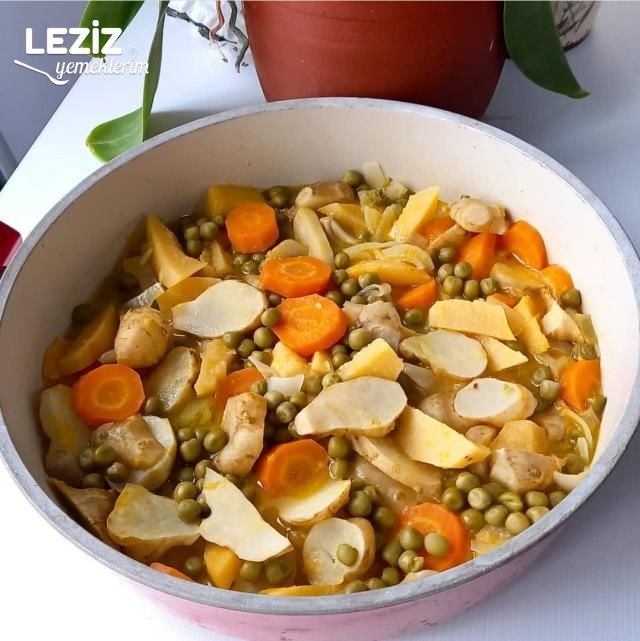 Portakallı Mandalinalı Yer Elması Yemeği