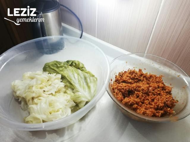 Erzurumun Kıymalı Lahana Sarması (Dolması)