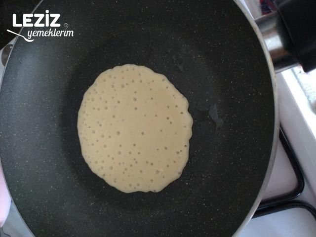 Evde Pankekten Waffle