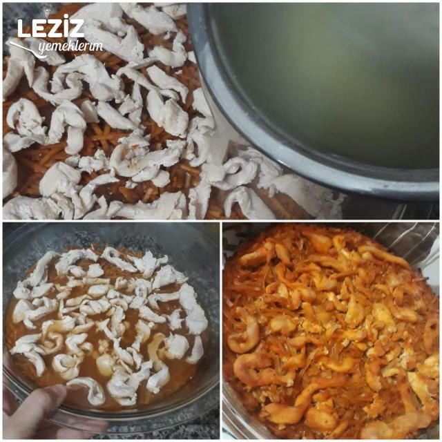 Fırında Tavuklu Erişte