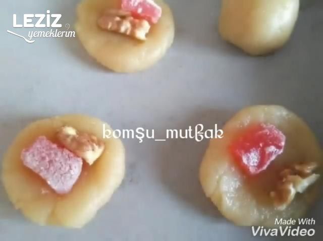 Lokumlu Cevizli Kurabiye