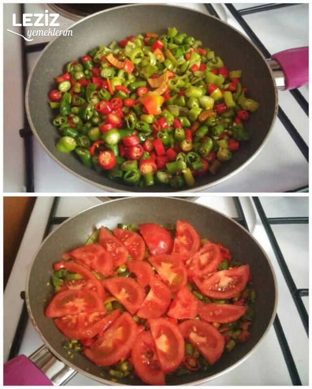 Enfes Kaşarlı Sebzeli Yumurta Tarifi