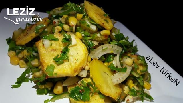 Pratik Patates Kızartması Salatası