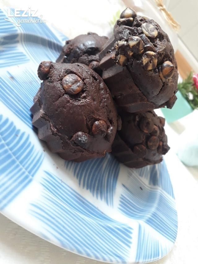Kakaolu Çikolatalı Muffin Kek Leziz Yemeklerim