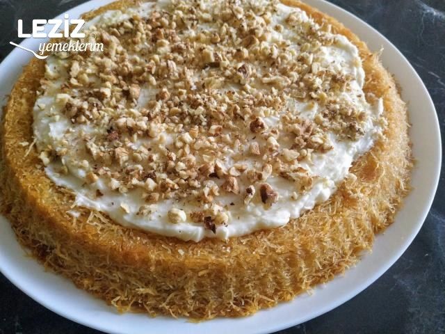 Tart Kalıbında Muhallebili Kadayıf Tarifi