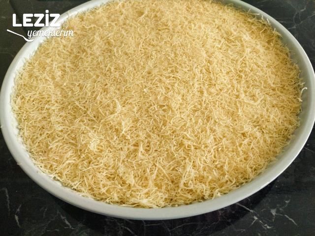 Tart Kalıbında Muhallebili Kadayıf Tarifi