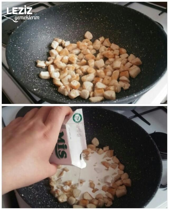 Kremalı Tavuklu Körili Enfes Erişte Tarifi