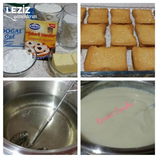 Kadayıflı Muhallebili Etimek Tatlısı