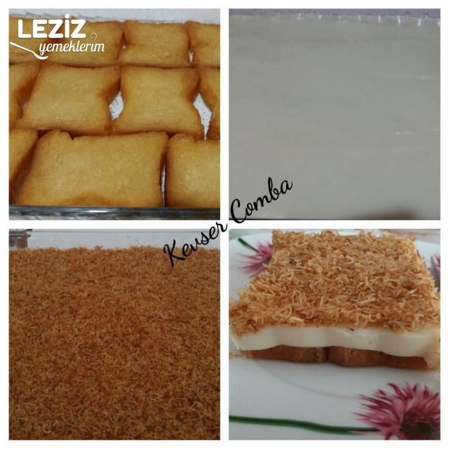 Kadayıflı Muhallebili Etimek Tatlısı