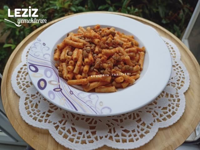 Mercimekli Makarna Tarifi