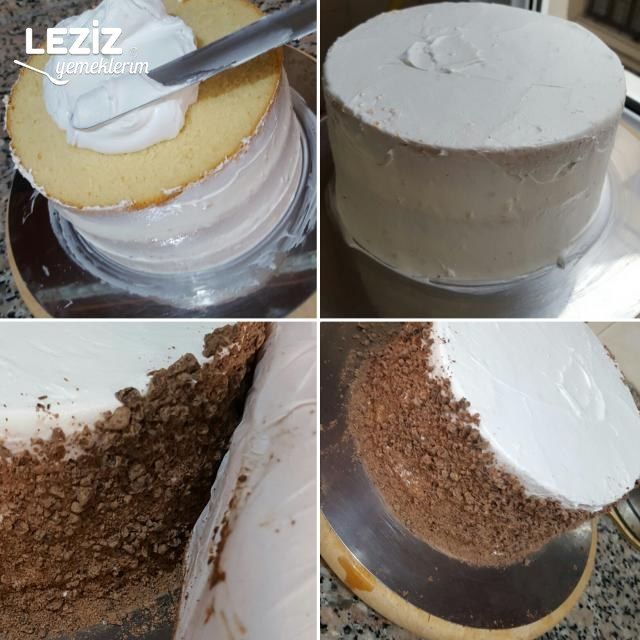 Çikolatalı Böğürtlenli Pasta (Aşama Aşama)