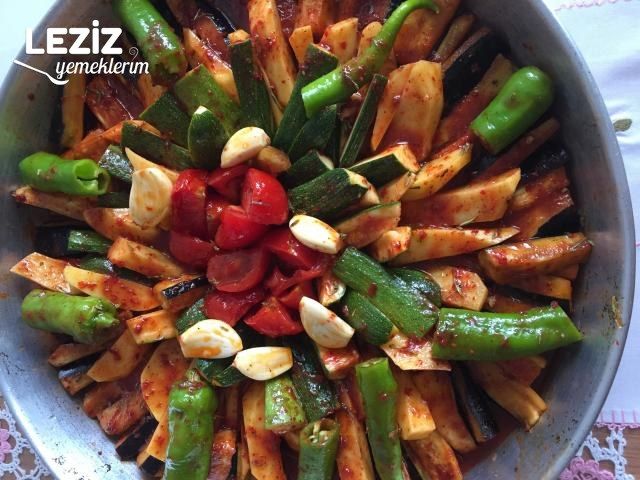 Fırında Karışık Sebze Kızartma