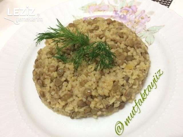 Kolay Yeşil Mercimekli Bulgur Pilavı