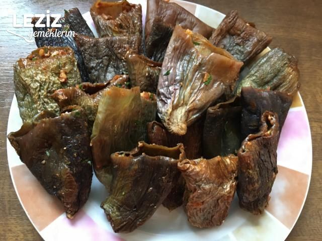 Kuru Patlıcan Ve Kuru Biber Dolması