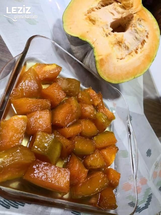 Fırında Kızartılmış Kabak Tatlısı