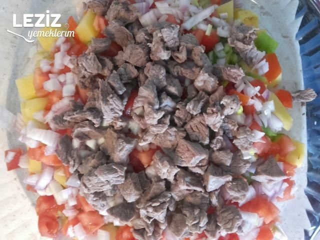 Fırında Kuşbaşı Etli Patates