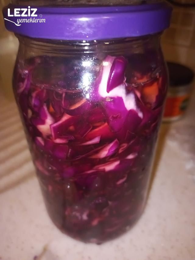 Mor Lahana Turşusunun Yapılışı