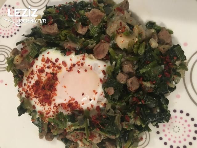 Biftek Etli Yumurtalı Ispanak