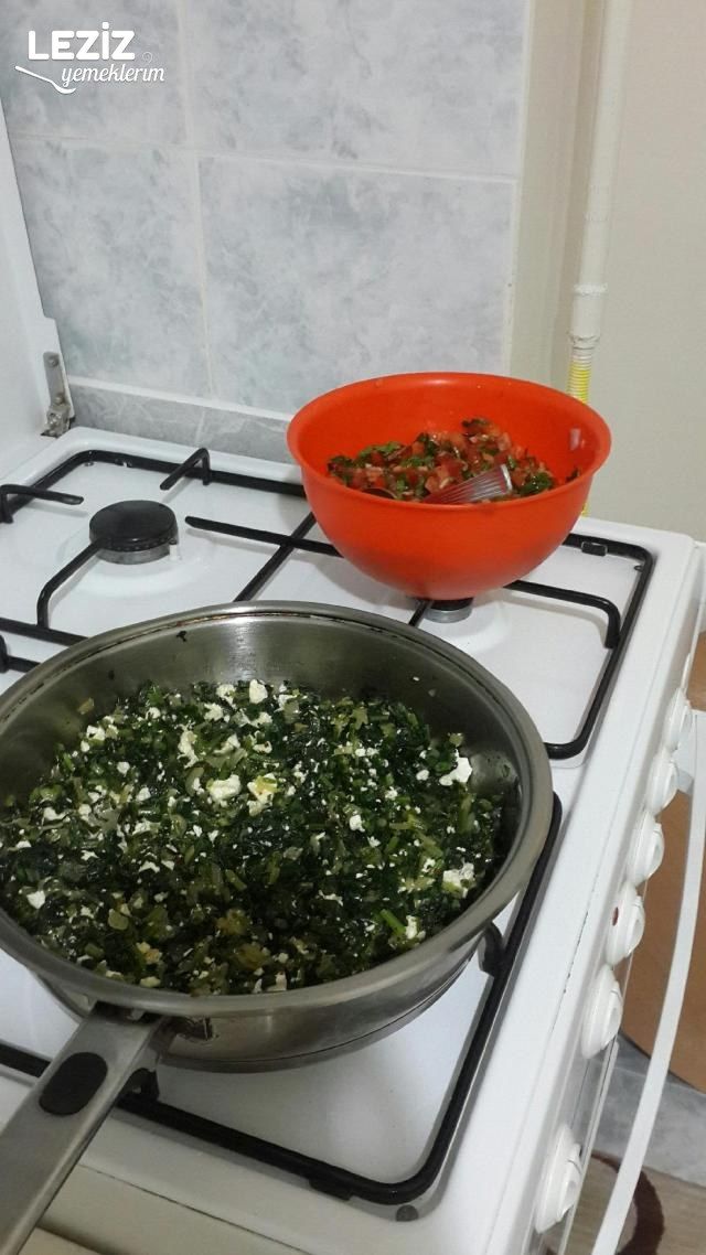 Ispanaklı Ve Domatesli Gözleme