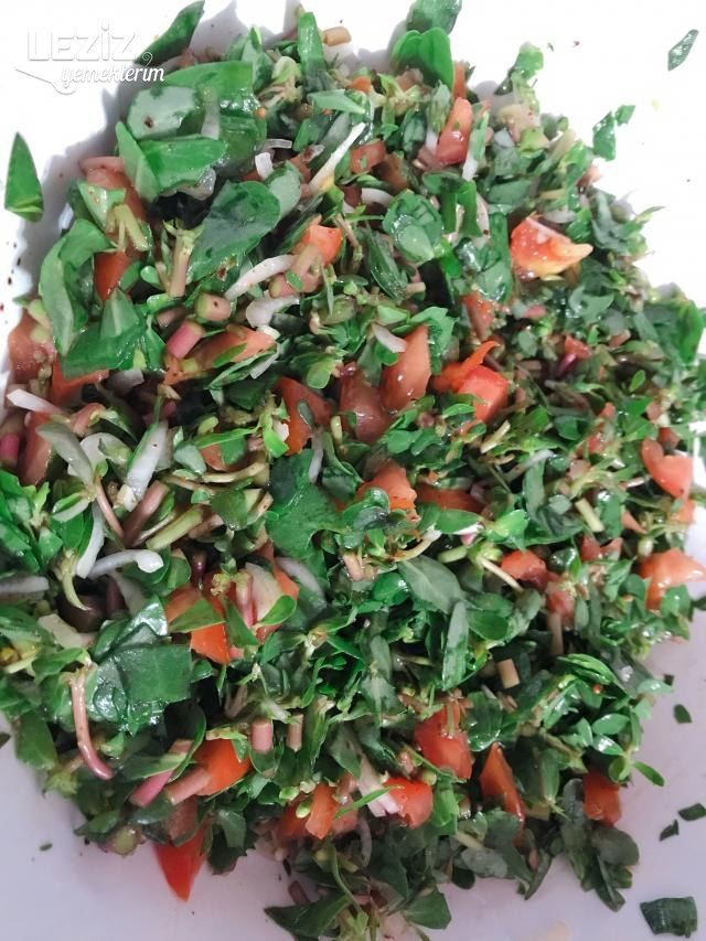Semiz Otu Salatası (Aşama Fotoğraflı)