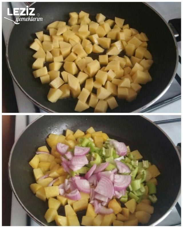 Kahvaltıya Enfes Sebzeli Patates