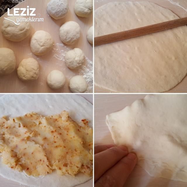 Şahane Pratik El Açması Gözleme Tavada (Patatesli Ve Soğanlı)