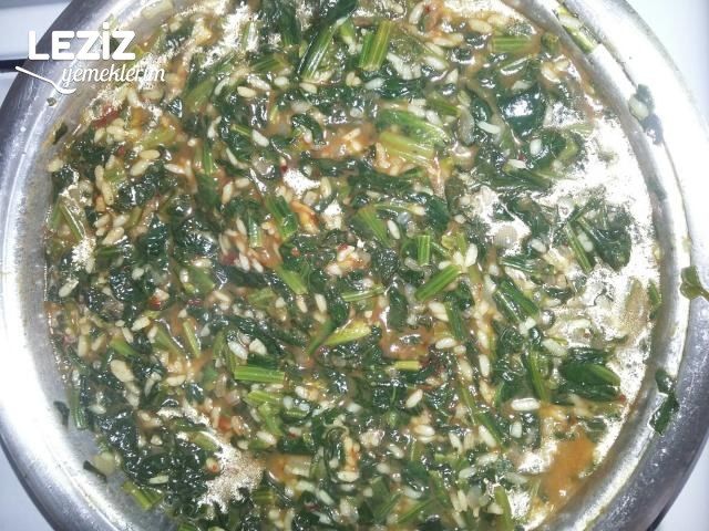 Pirinçli Ispanak Yemeği Tarifi