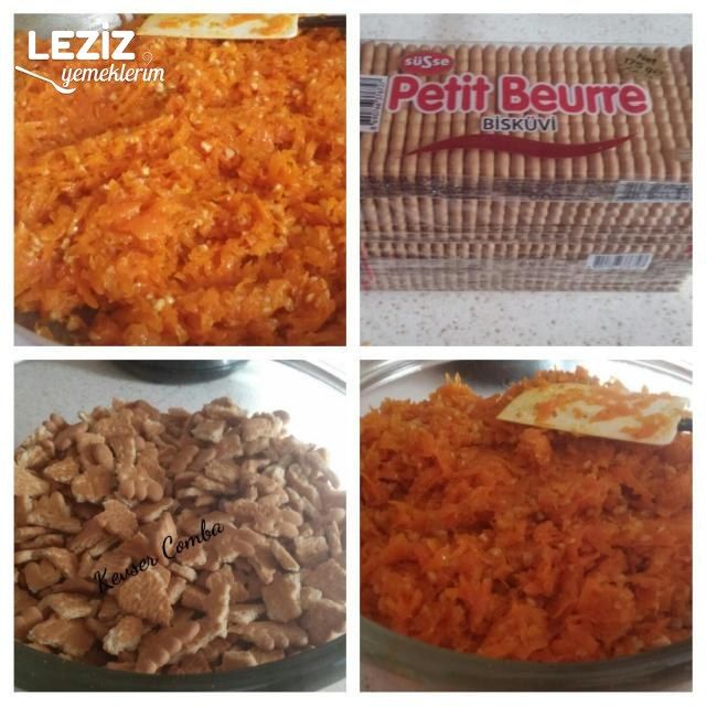 Havuçlu Mozaik Pasta (Harika Lezzet)