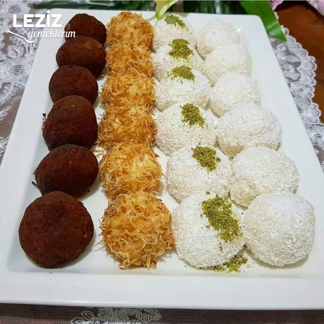 Labneli İrmik Toplar (1 Tarifle 3-4 Farklı Görüntü)