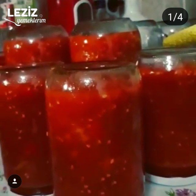 Şişesini Kaynatmadan Yapılan Domates Konservesi