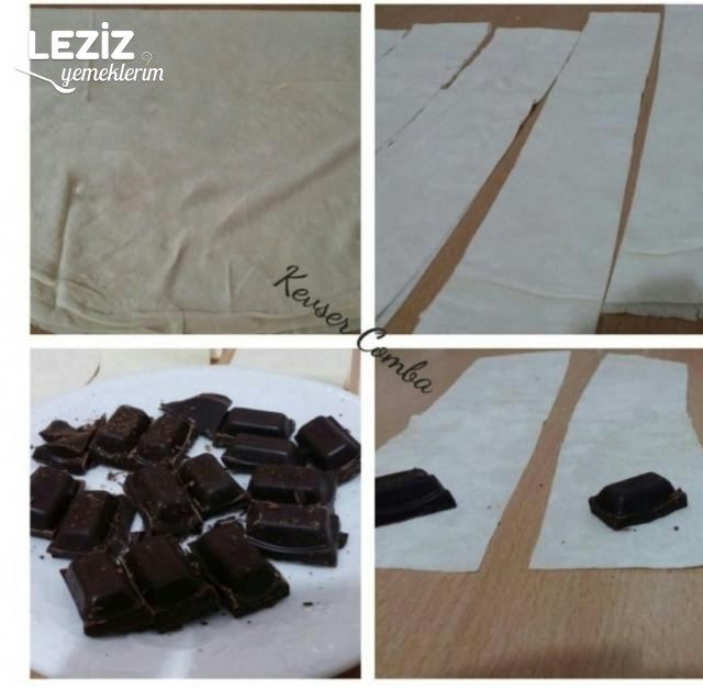 Çikolatalı Çıtır Börek (3 Malzemeli)
