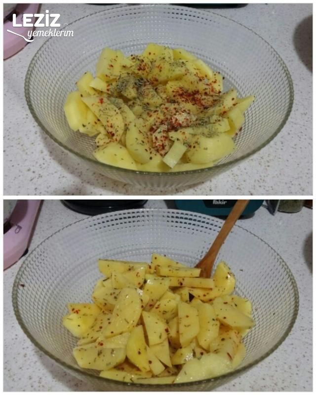 Fırında Ballı Tavuk Kanat Patates