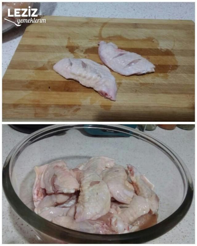 Fırında Ballı Tavuk Kanat Patates