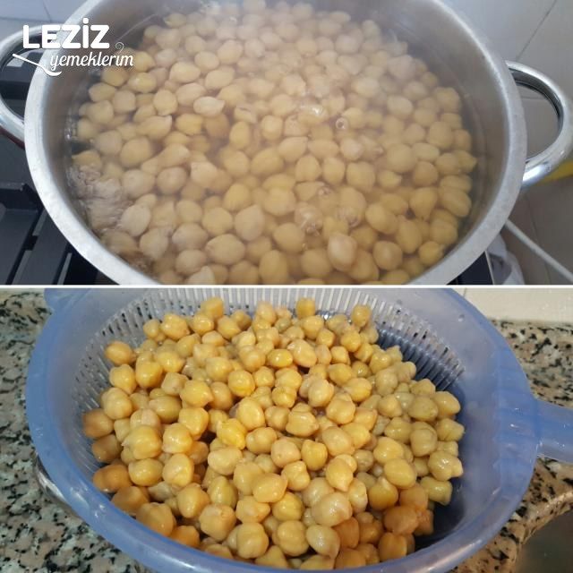 Taze Naneli Bol Yeşillikli  Nohut Salatası (Yedikçe Yediren)