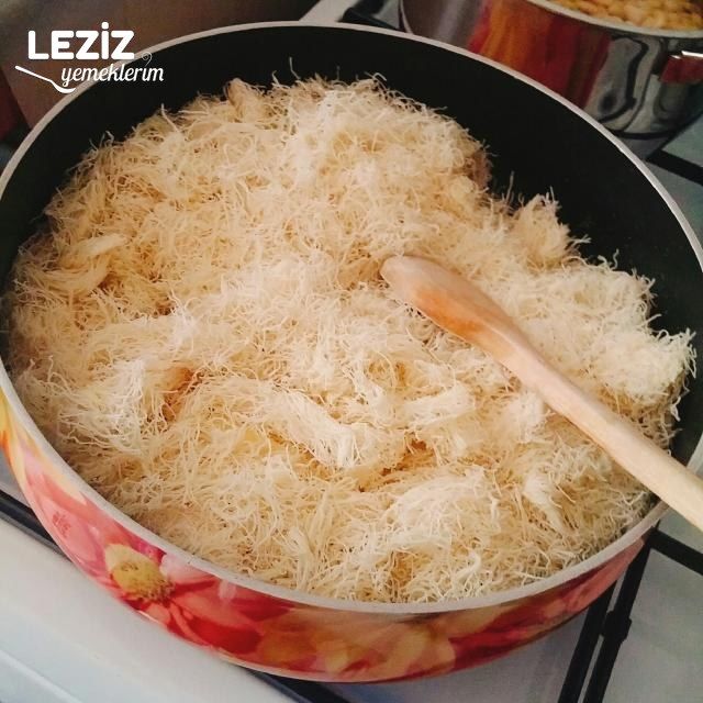 Muhallebili Kadayıf Yapılışı