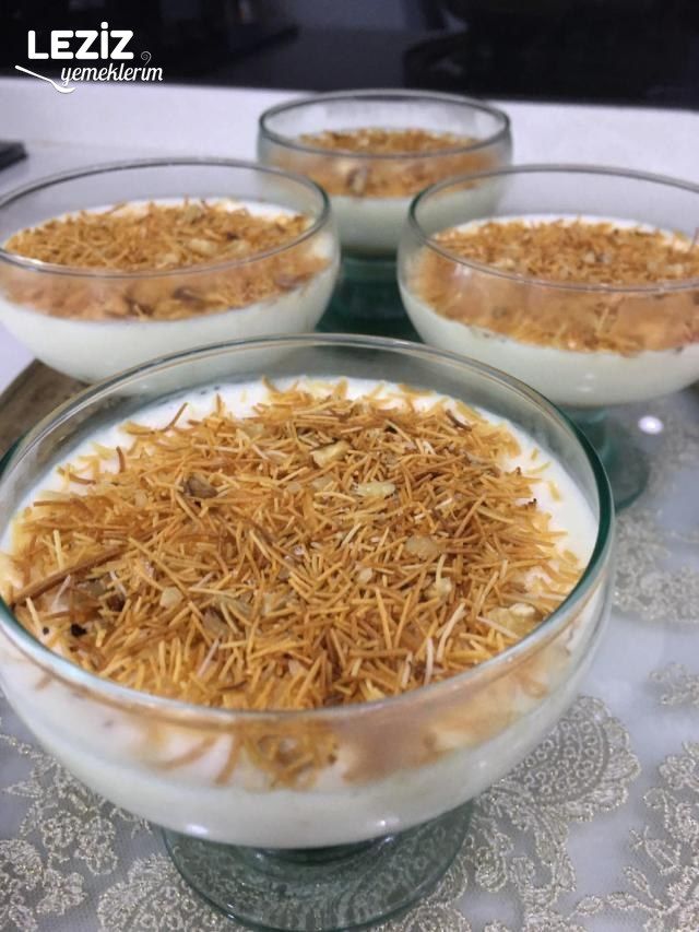 Kadayıflı Sütlü Muhallebi