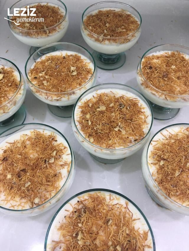 Kadayıflı Sütlü Muhallebi