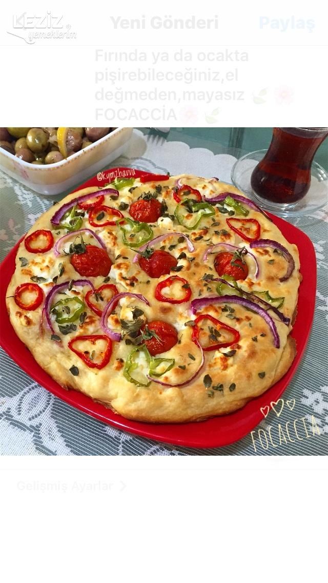 Sebzeli Ekmek Focaccia