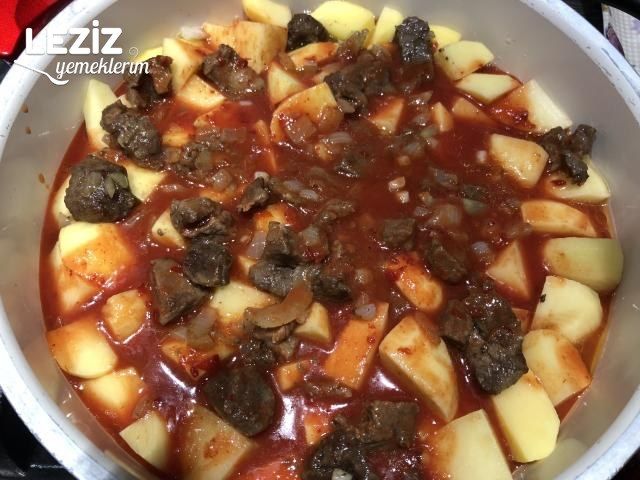 Etli Patates Yemeği Yapımı