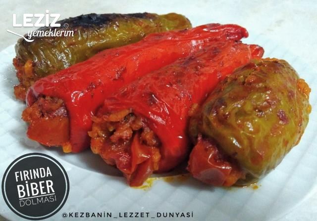 Fırında Nefis Biber Dolması